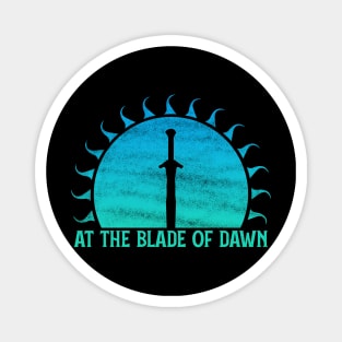 At the Blade of Dawn (Ocean): Fantasy Design Magnet